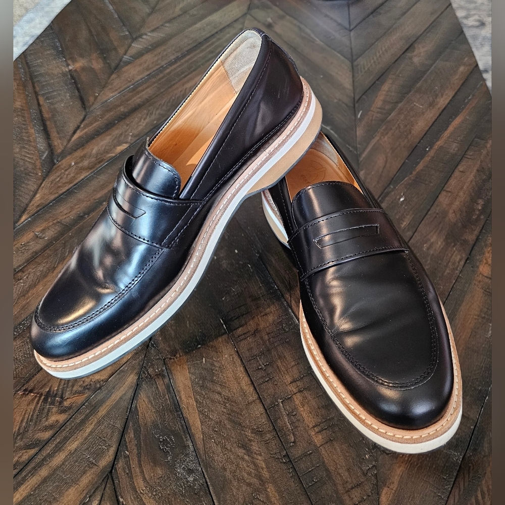 Want Les Essentiels Black Marcos Loafers Size 41 Mens EUC